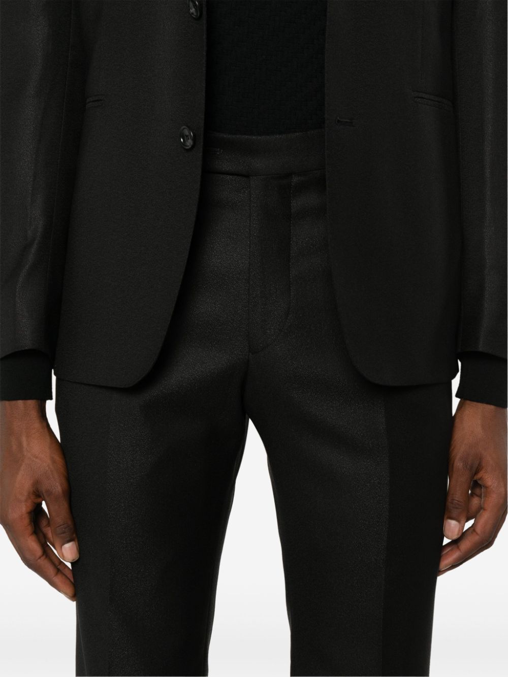 Tagliatore textured single-breasted suit Men