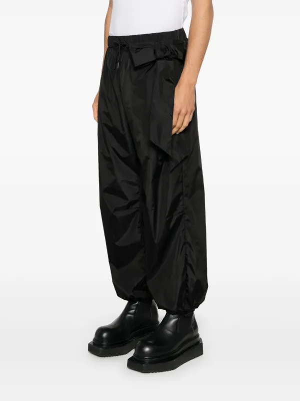 Simone Rocha oversized-bow Tapered Trousers | Black | FARFETCH