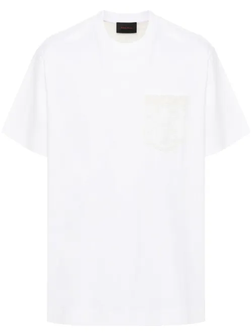 T-shirt à empiècement en dentelle - Simone Rocha - Modalova