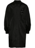 Simone Rocha crystal-appliqué midi coat - Black