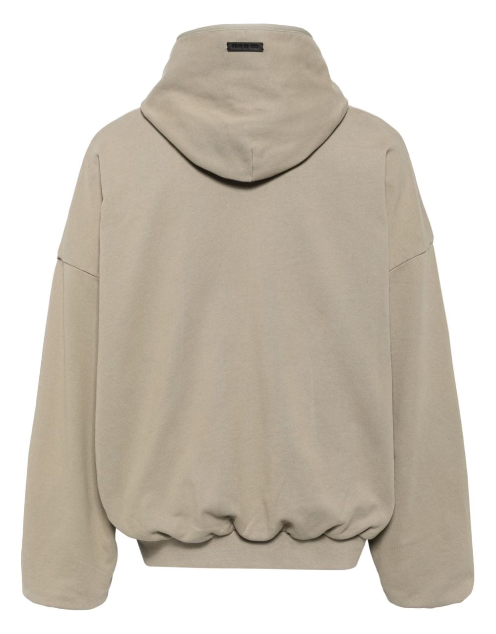 Shop Fear Of God Long-sleeve Cotton Hoodie In Grey