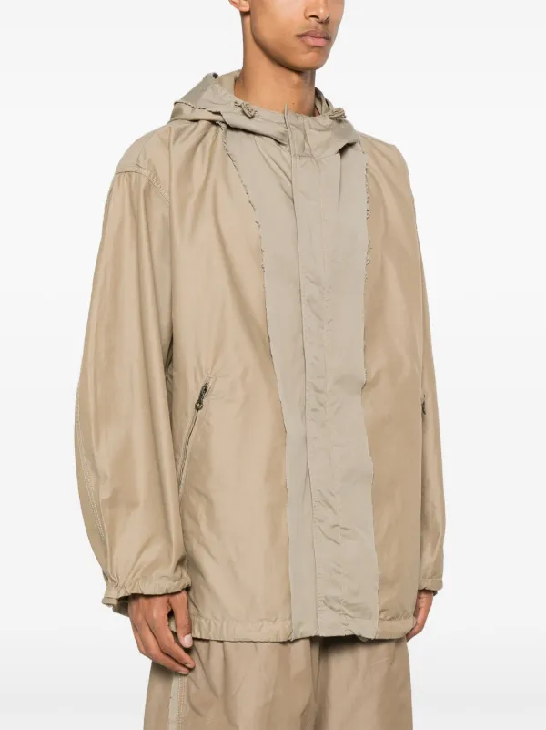 たく様用 2024AW DIESEL J-MCKELL フーデッドジャケット Diesel J-Mckell logo-embroidered Jacket | Neutrals | FARFETCH OM