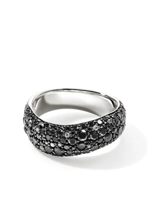 John Hardy anillo Surf en plata de ley con diamantes