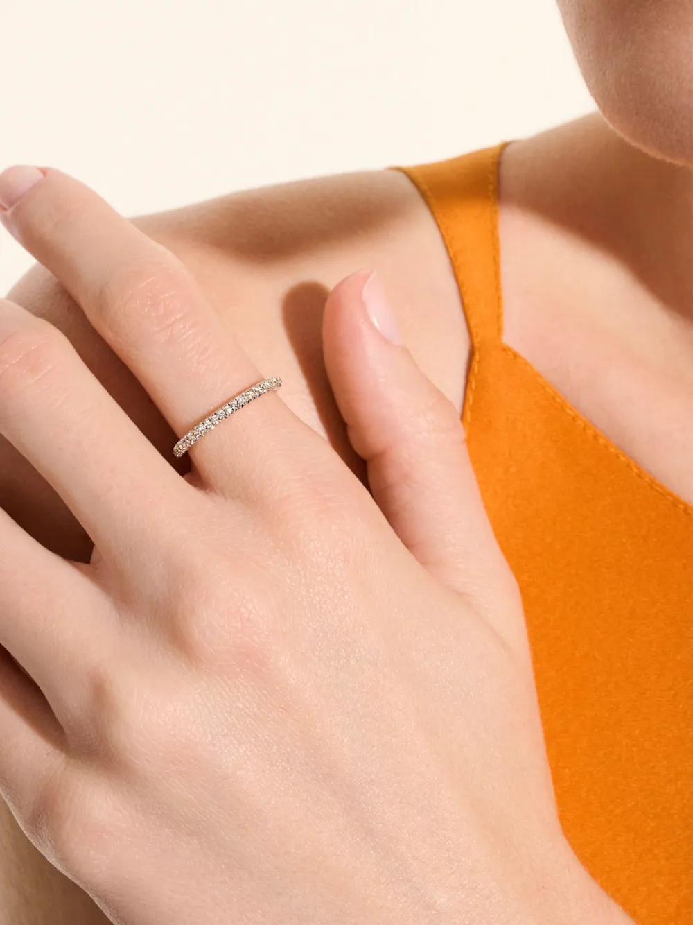 14kt Yellow Gold Jh Essential Diamond Band Ring