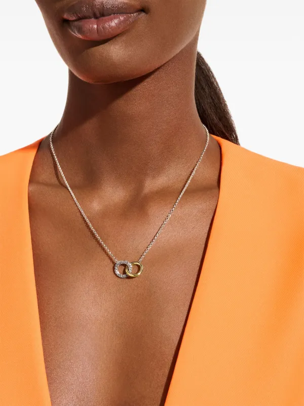 John Hardy 14kt Gold JH Essential Linked Necklace | Silver