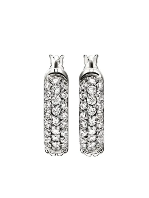 John Hardy Essential diamond hoop earrings