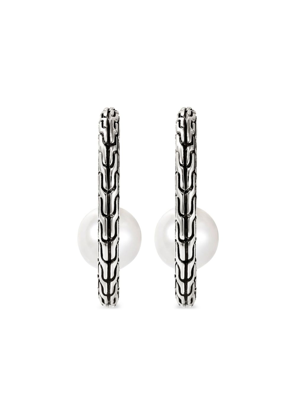 JH Essential pearl hoop earring