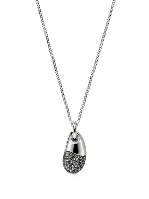 John Hardy collar Pebble con dije de diamante 
