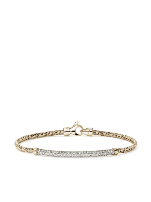 Bracelet JH Essential en 14ct pavé de diamants - John Hardy - Modalova