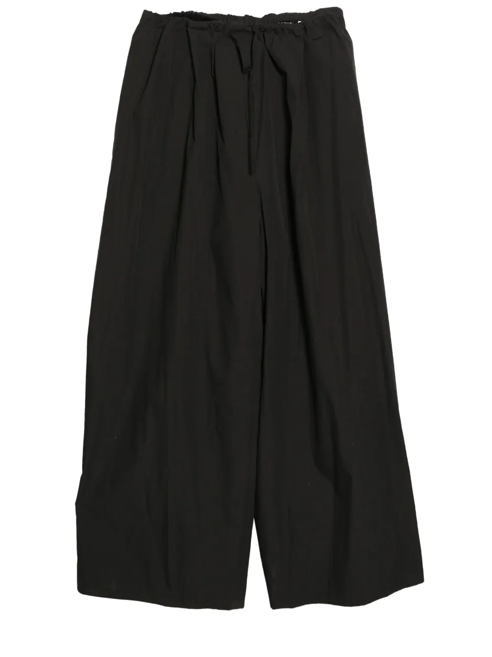 Amomento cotton-blend flared trousers - Schwarz