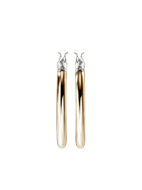 John Hardy 14kt gold JH Essential hoop earrings