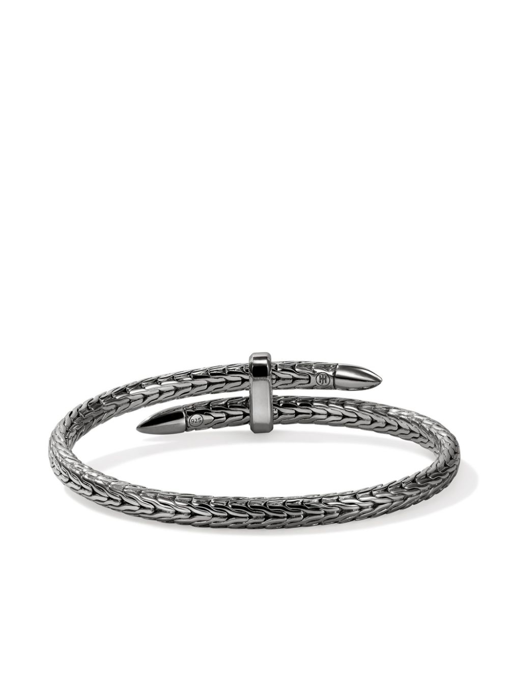 John Hardy Spear Flex Cuff diamond bracelet - Zilver