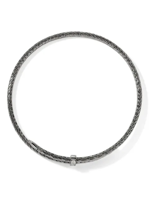 John Hardy Spear Coil 钻石项圈式项链