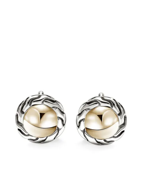 John Hardy 14kt yellow gold Essential stud earrings