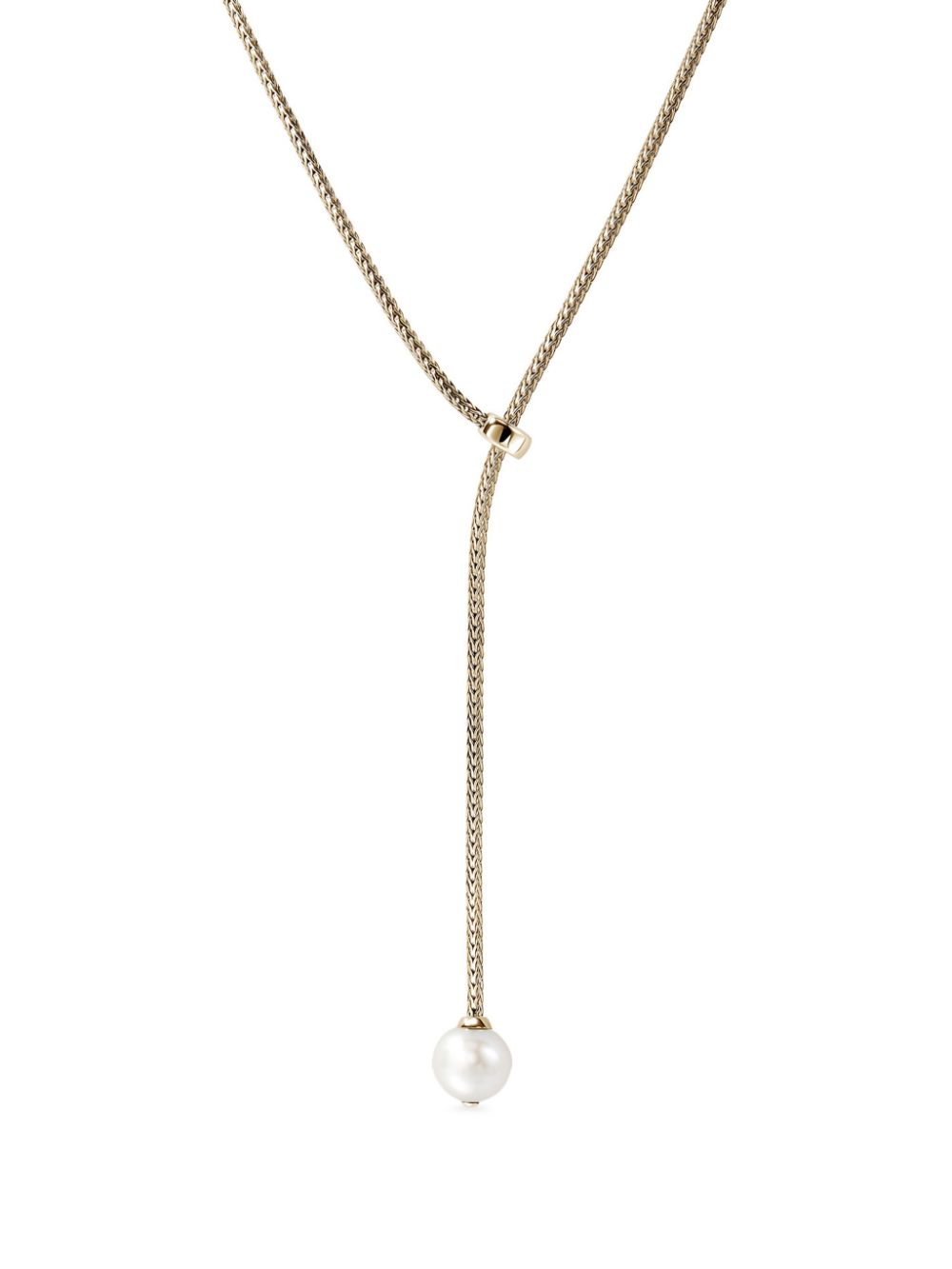 John Hardy 14kt yellow gold JH Essential pearl necklace