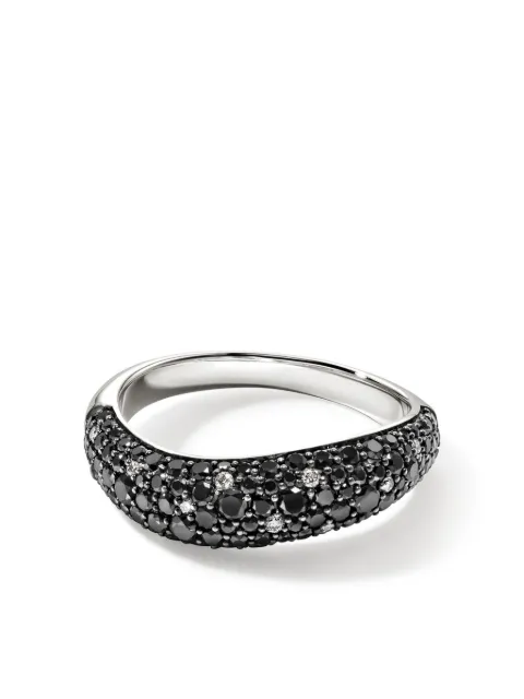 John Hardy sterling silver Surf diamond ring