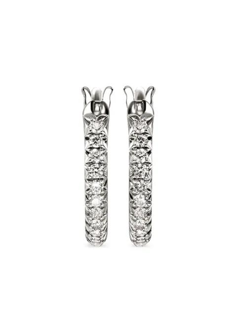 John Hardy JH Essential diamond hoop earrings