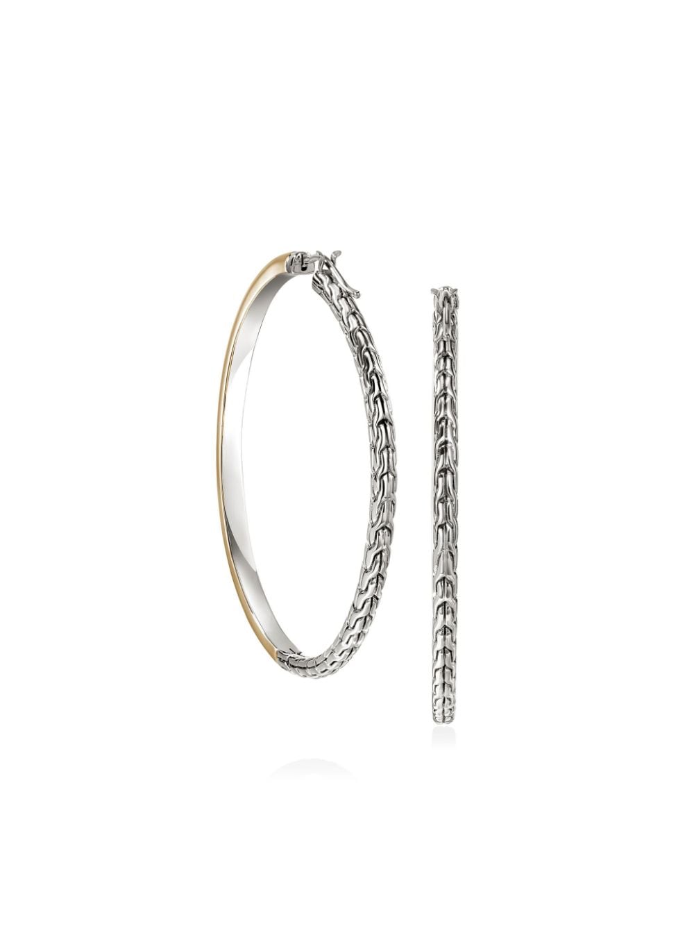 John Hardy 14kt gold JH Essential hoop earrings - Goud