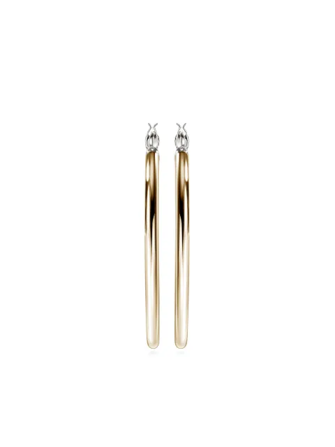 John Hardy 14kt gold JH Essential hoop earrings