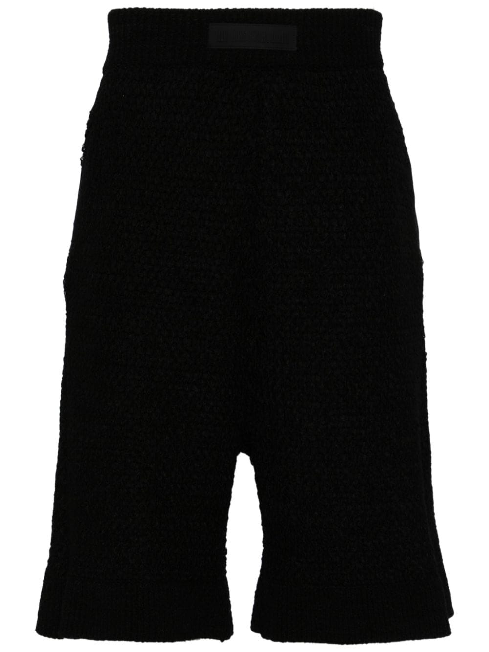 knitted knee-length shorts