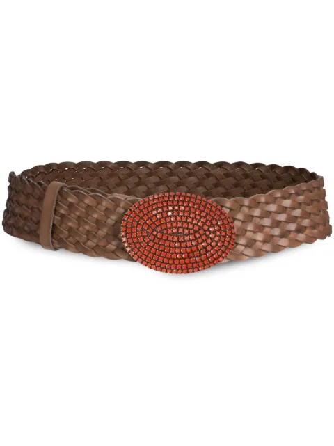 Silvia Tcherassi Irene braided leather belt