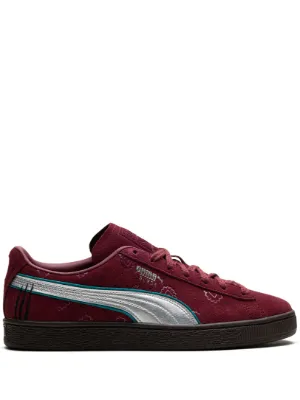 Burgundy pumas queen top