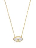 Nialaya Jewelry eye moonstone-pendant necklace - Gold