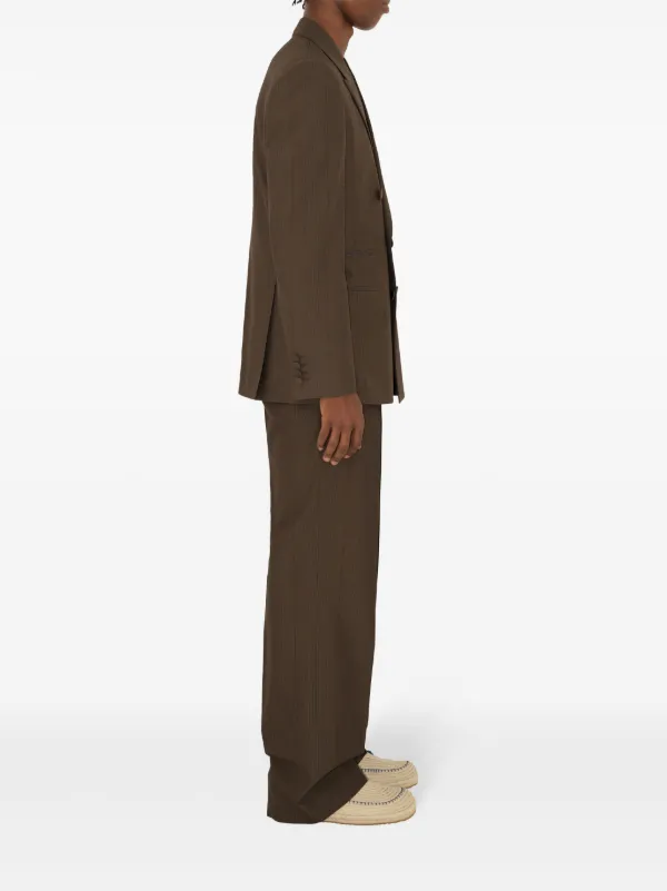 Burberry peak-lapel Wool Blazer | Brown | FARFETCH