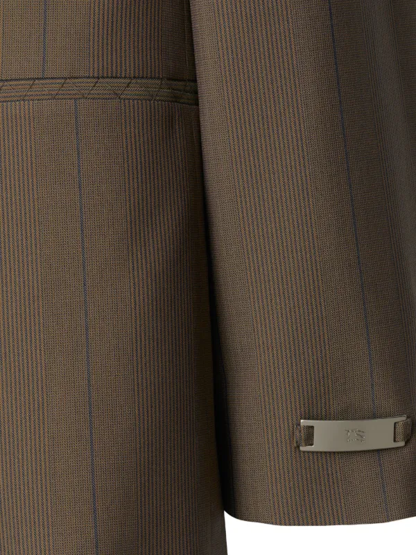 Burberry peak-lapel Wool Blazer | Brown | FARFETCH