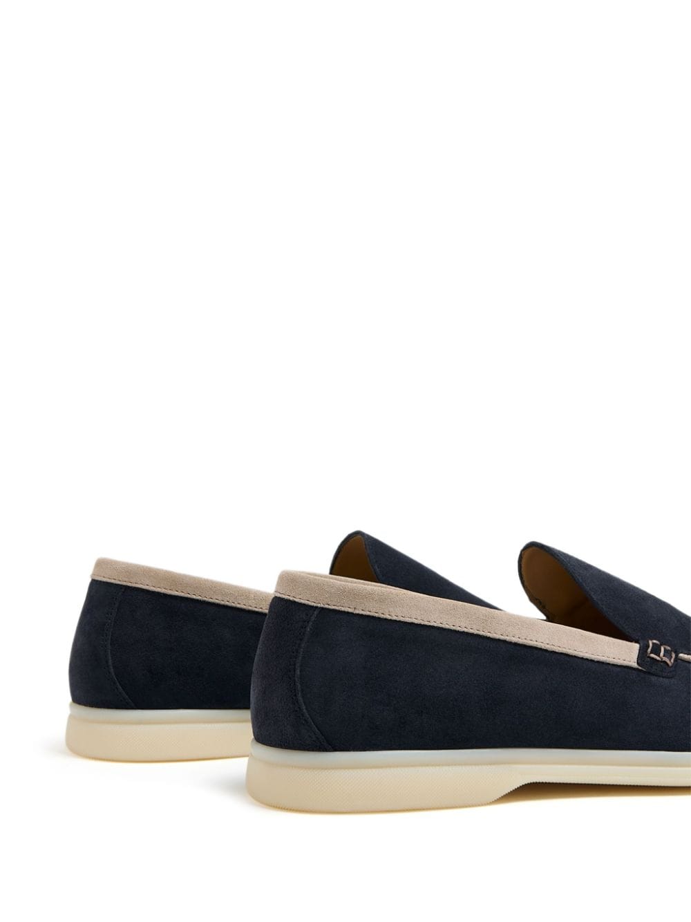 Shop Scarosso Ludovico Suede Loafers In Blue