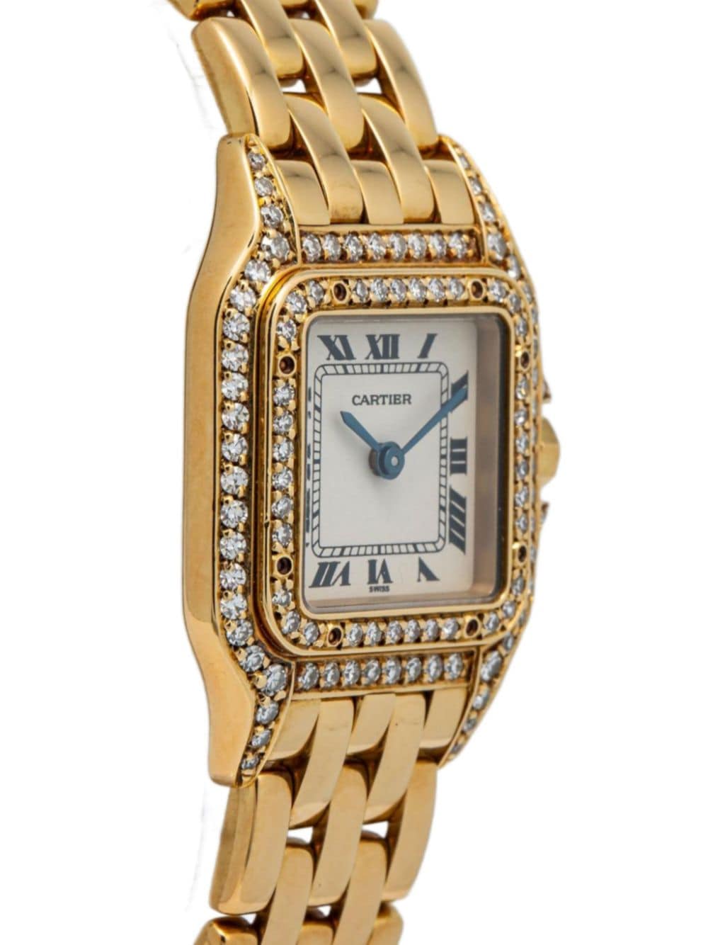 Pre-owned Cartier Panthère De  10mm In White