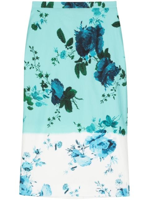 ERDEM floral-print pencil skirt