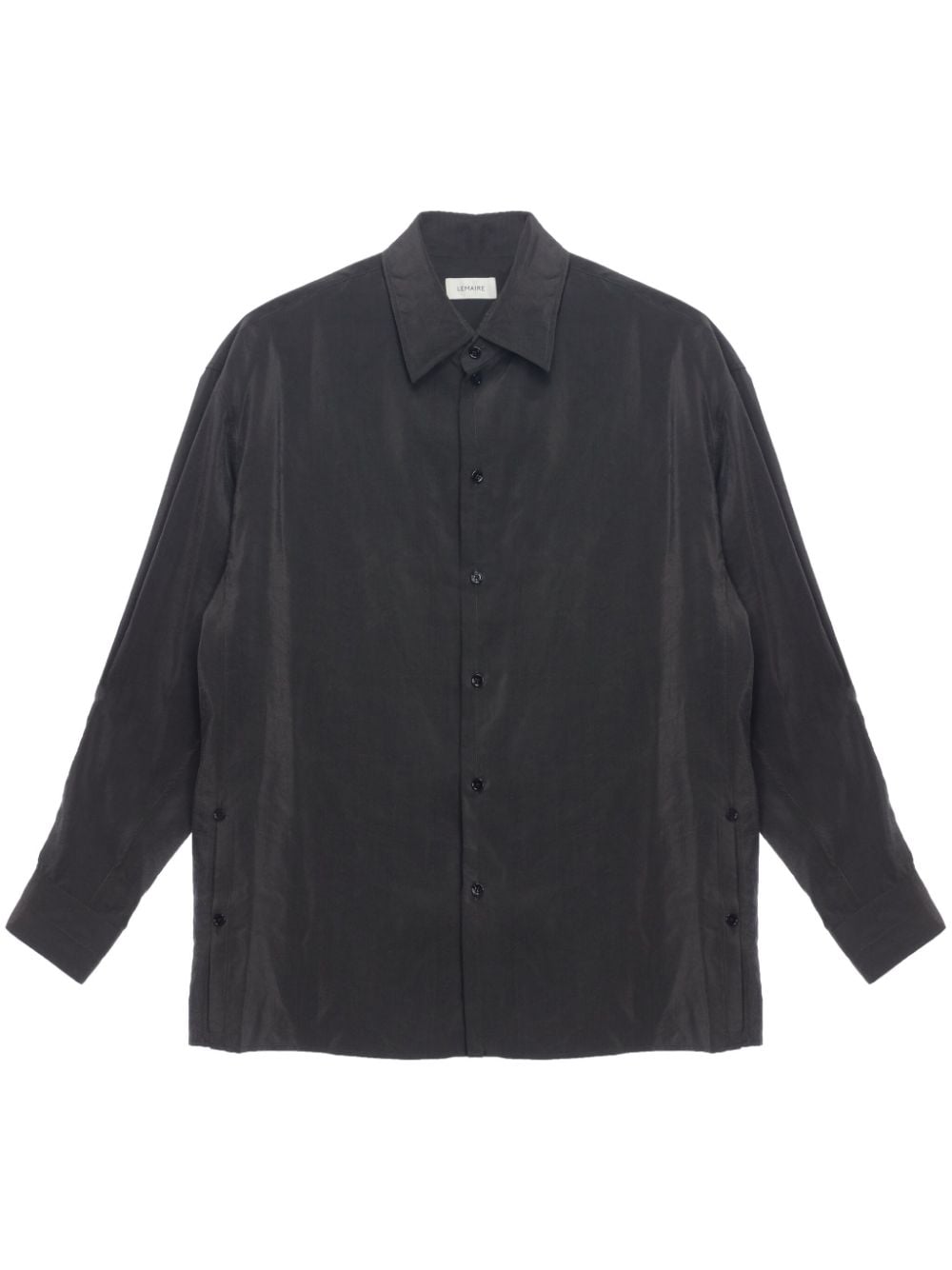 twisted silk-blend shirt