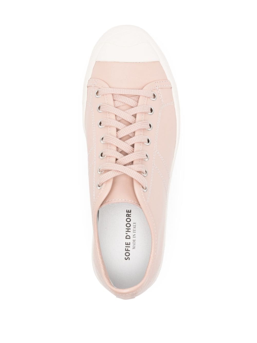 Shop Sofie D'hoore Folk Low-top Leather Sneakers In Pink