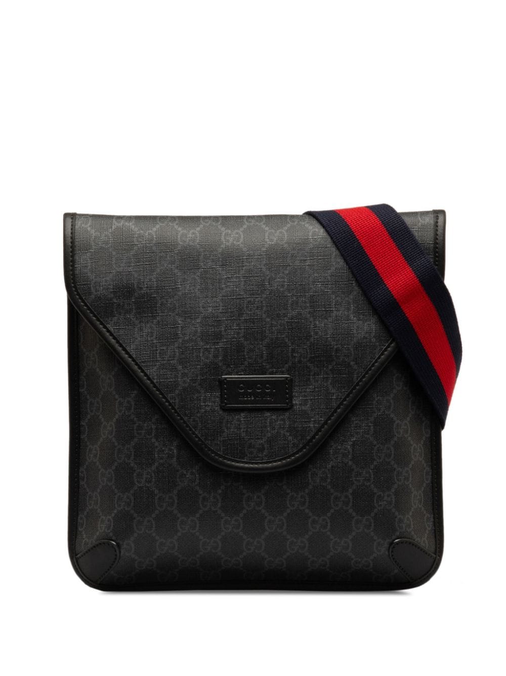 Pre-owned Gucci 2016-2023 Gg Supreme Cross Body Bag In Black