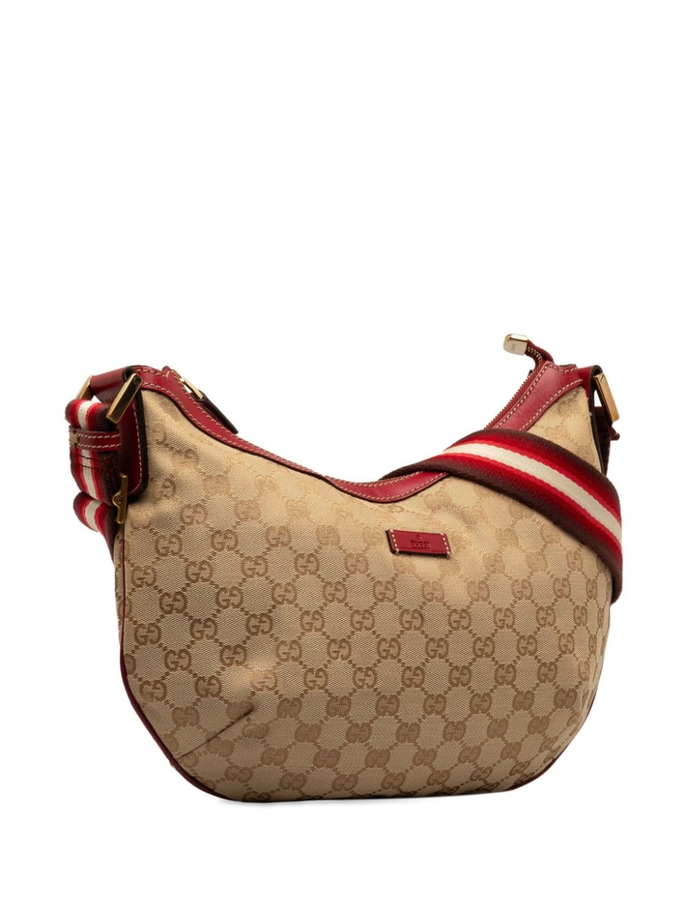 Pre-owned Gucci 2000-2015 Gg Canvas Cross Body Bag In 褐色