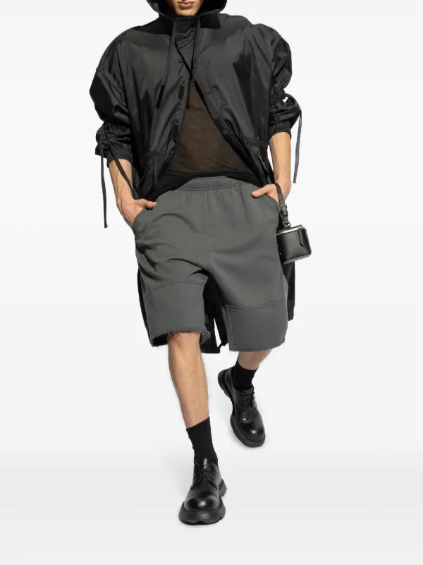 ショートパンツ MAISON MARGIELA gray cotton shorts MM6 Maison Margiela raw-cut Cotton Bermuda Shorts | Grey