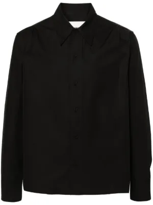 Jil Sander ウール オーバーシャツ | ブラック | FARFETCH JP