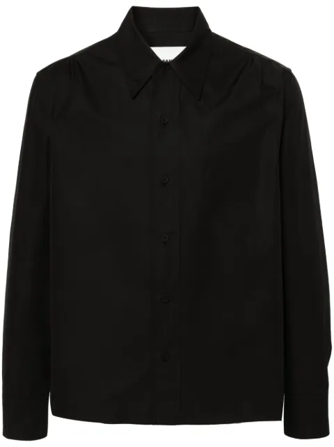 Jil Sander camisa con cuello de pico