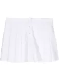 We11done pleated cotton skirt - White