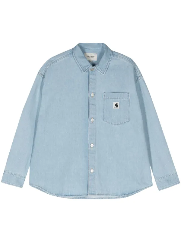 Carhartt WIP Camisa Vaquera Alta Azul FARFETCH ES