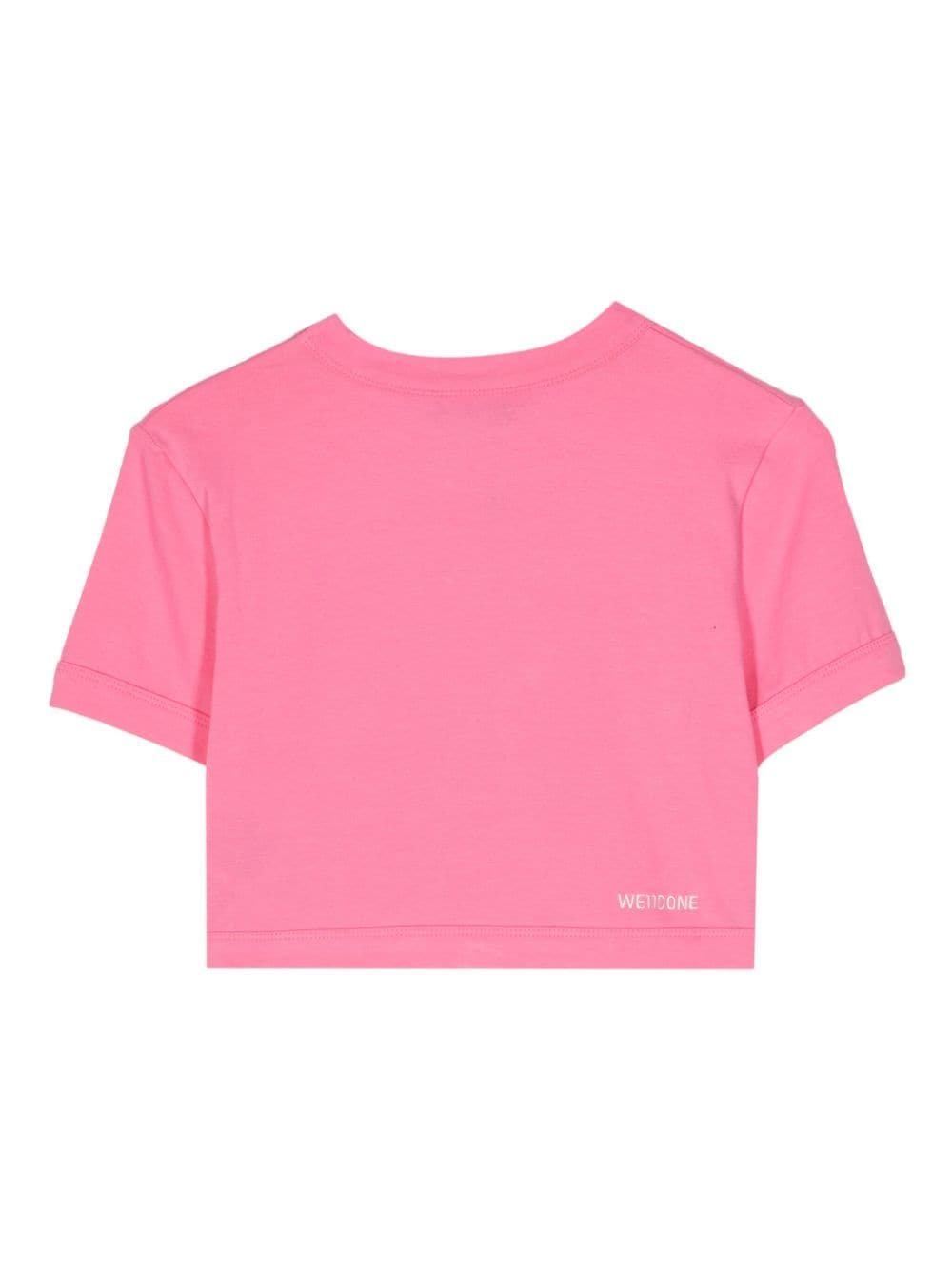 We11done T-shirt met print Roze