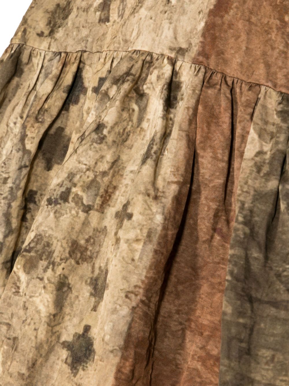 Uma Wang Midi-jurk met abstracte print Beige