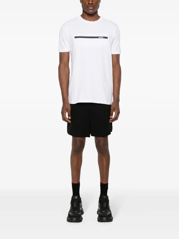 BOSS エンボスディテール Tシャツ | ホワイト | FARFETCH JP