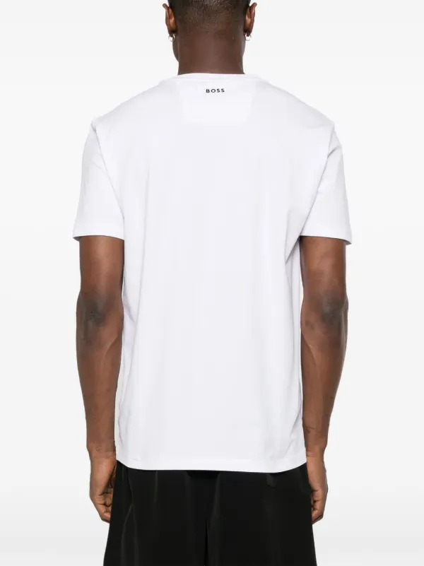 BOSS エンボスディテール Tシャツ | ホワイト | FARFETCH JP
