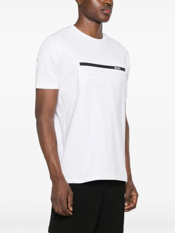 【BOSS】 Te ロゴスペース Tシャツ ホワイト BOSS エンボスディテール Tシャツ | ホワイト | FARFETCH JP