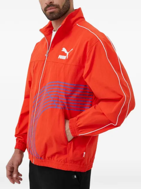 PUMA veste zippée à imprimé graphique
