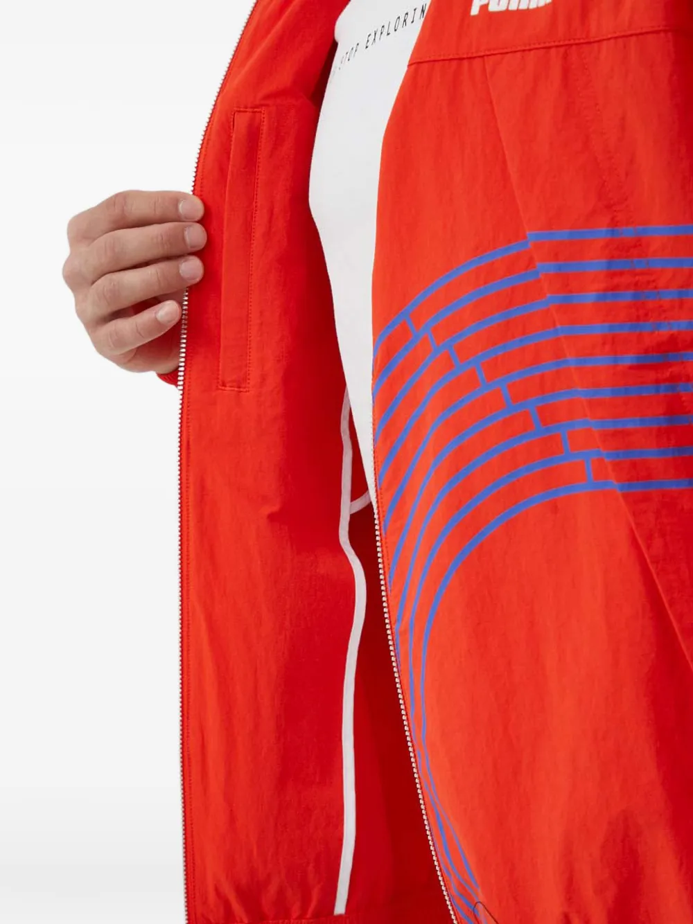 PUMA Jack met rits Oranje
