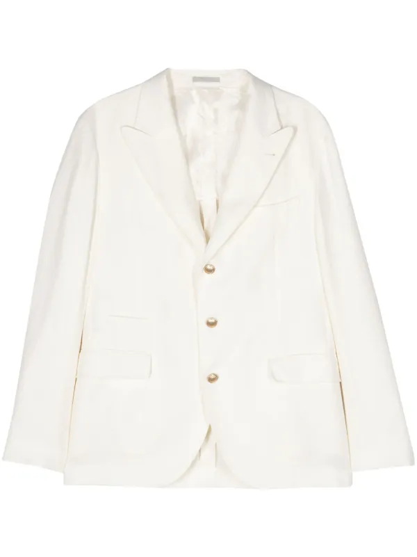 Brunello Cucinelli シングルジャケット | ニュートラル | FARFETCH JP