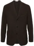Boglioli single-breasted checked blazer - Brown